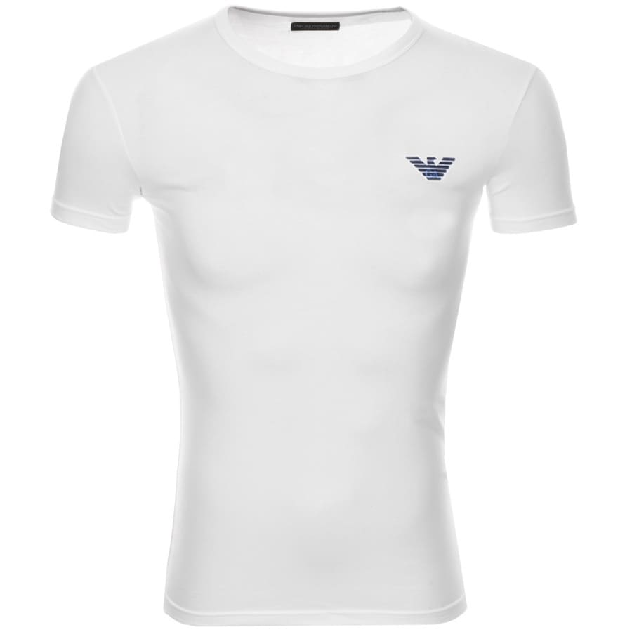 Alternative Image for ProductEmporio Armani Lounge Crew Neck T Shirt White2